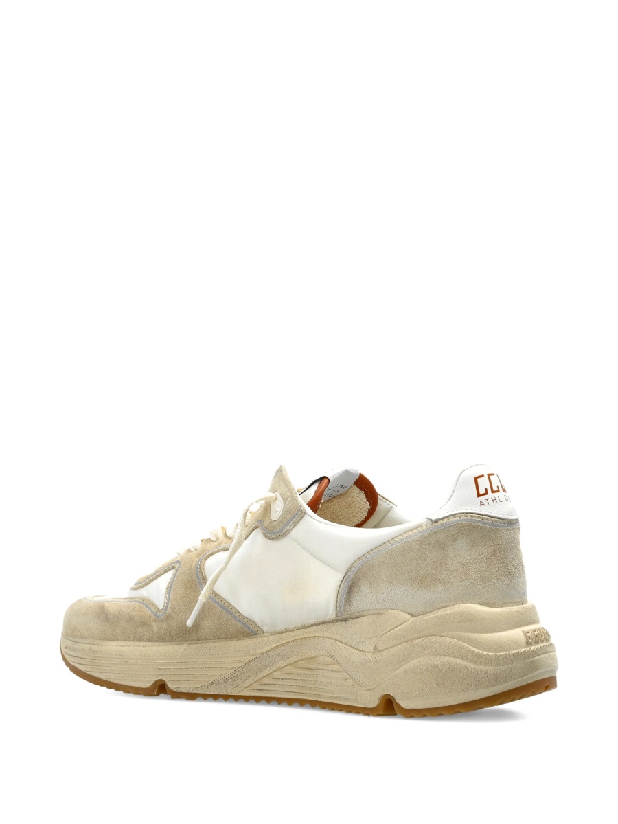 Sneakers Golden Goose star neutri din piele intoarsa si poliamida - Img 3