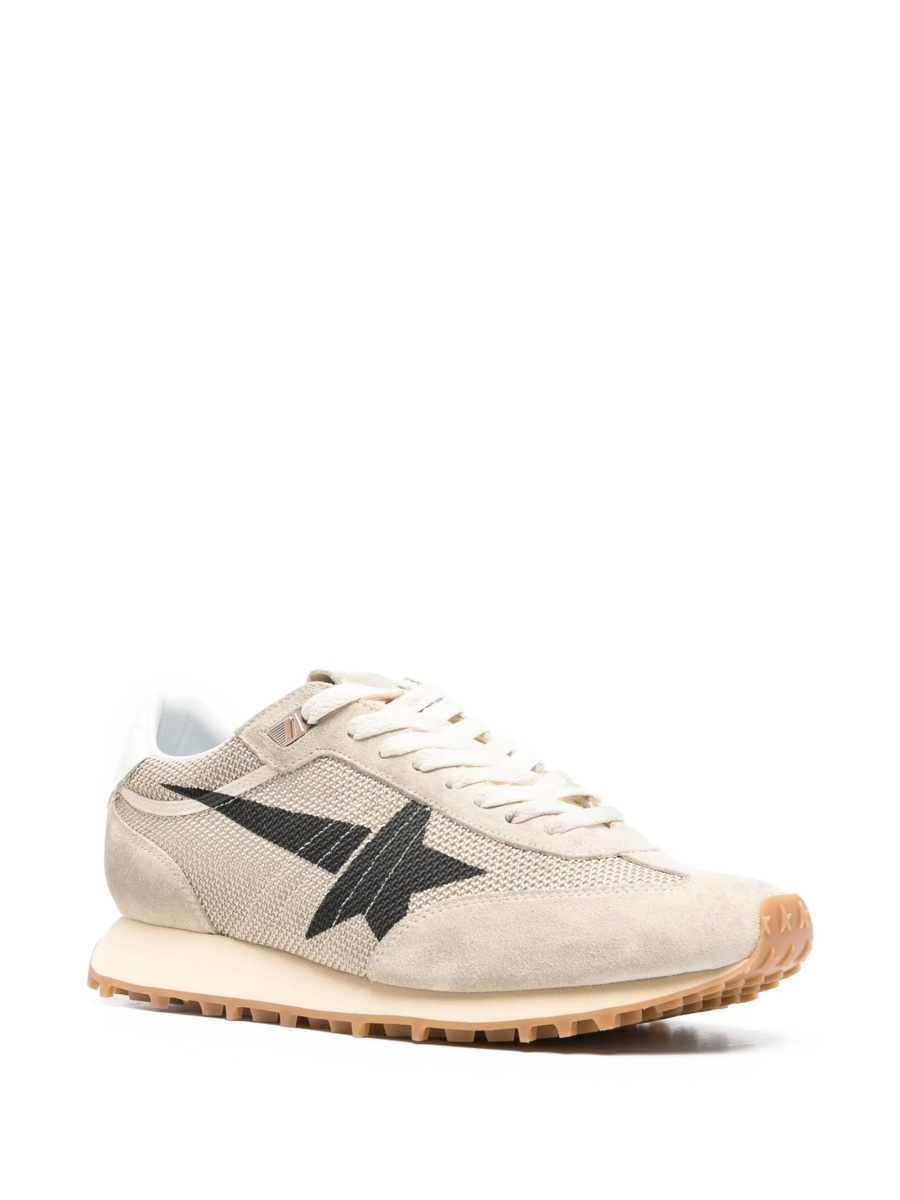 Sneakers Golden Goose star neutri din piele intoarsa si polyester - Img 2