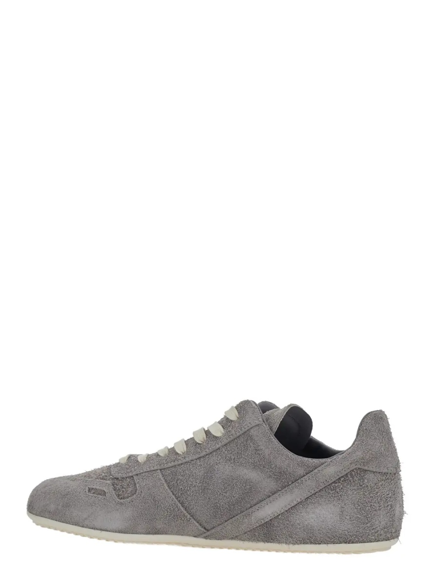 Sneakers Grey Low Top Sneaker with Round Toe and Lace-Up Closure on the Front in Suede for Men - Img 3