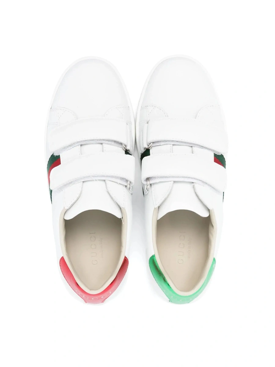 Sneakers Gucci 'Ace' albi din piele - Img 5