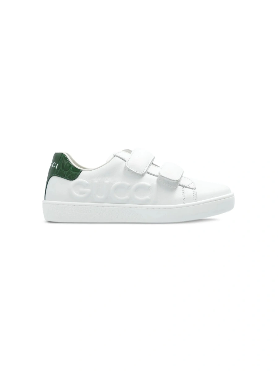 Sneakers Gucci albi din piele - Img 2