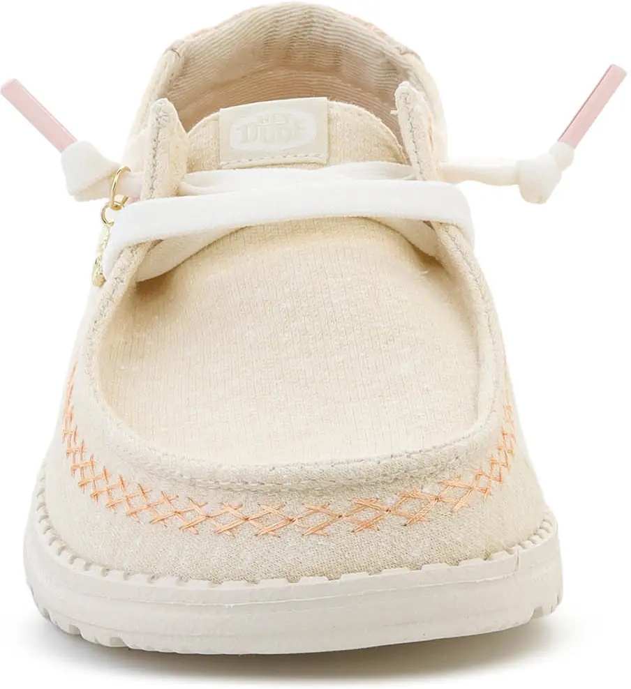 Sneakers HEYDUDE WENDY BREAK SURF JERSEY BONE WHITE/MULTI - Img 2