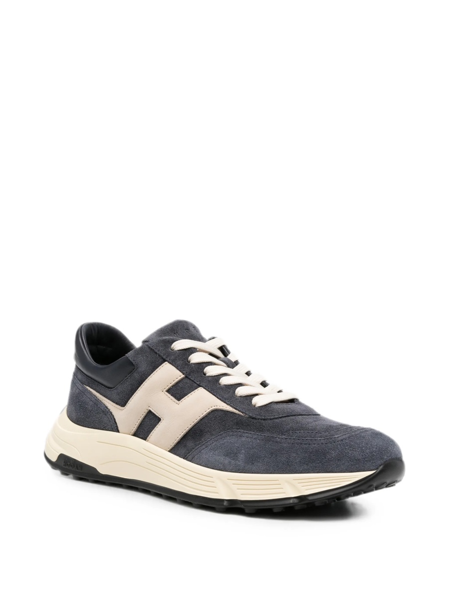 Sneakers Hogan albastri din piele - Img 2