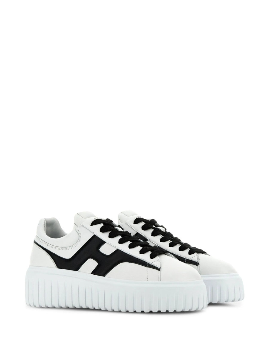 Sneakers Hogan albi din piele - Img 6
