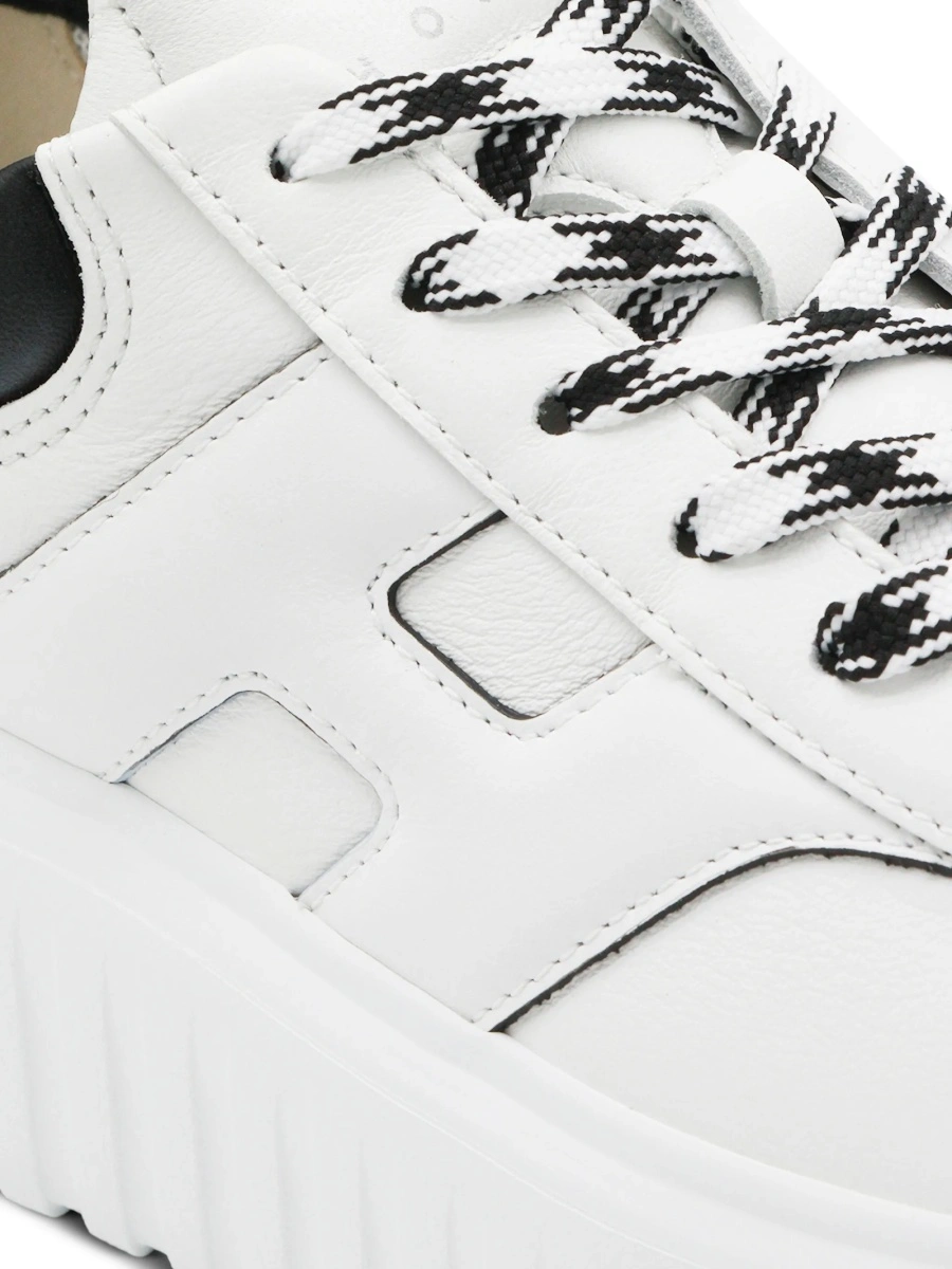Sneakers Hogan albi din piele - Img 4
