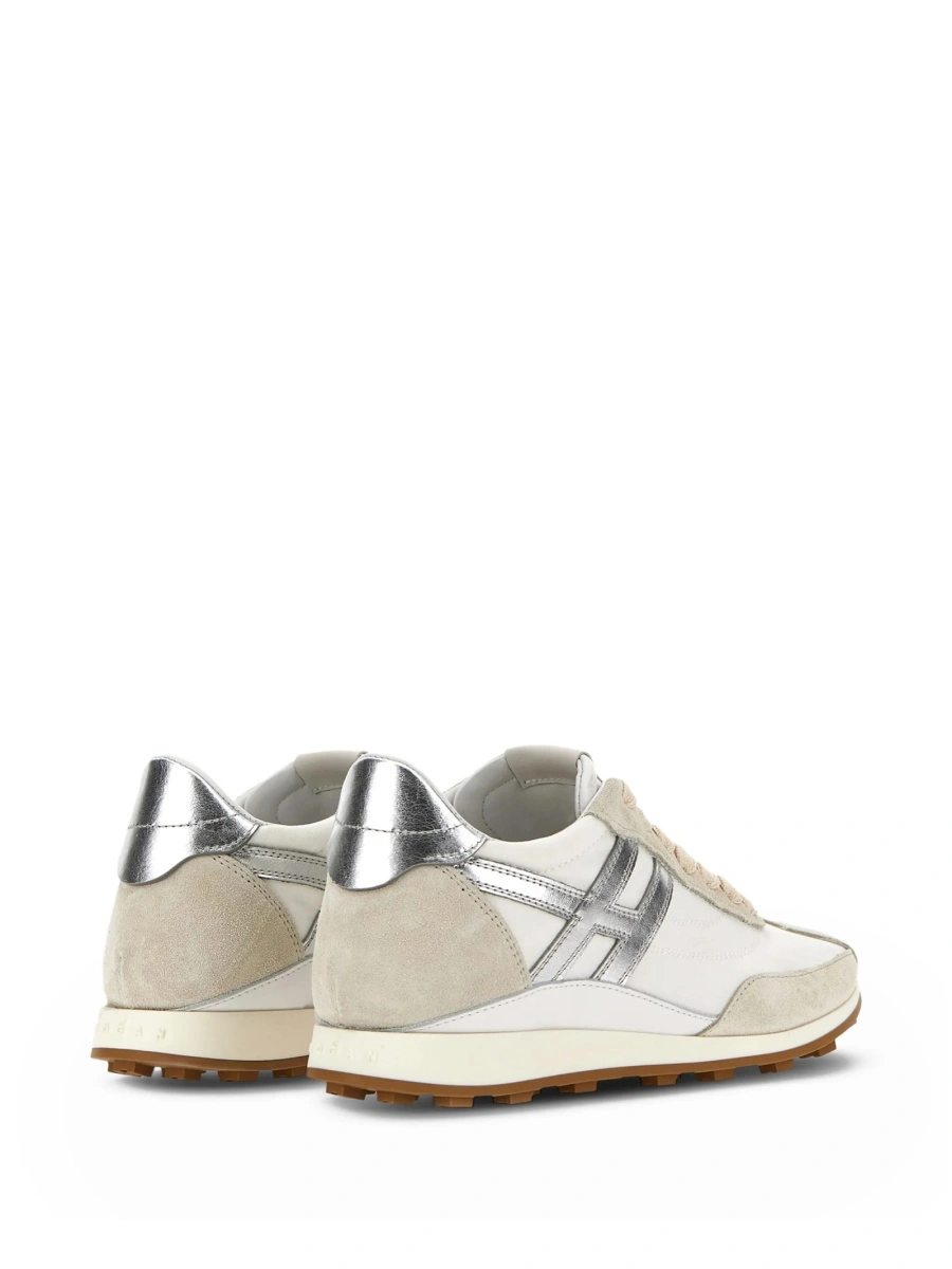Sneakers Hogan albi din piele - Img 3