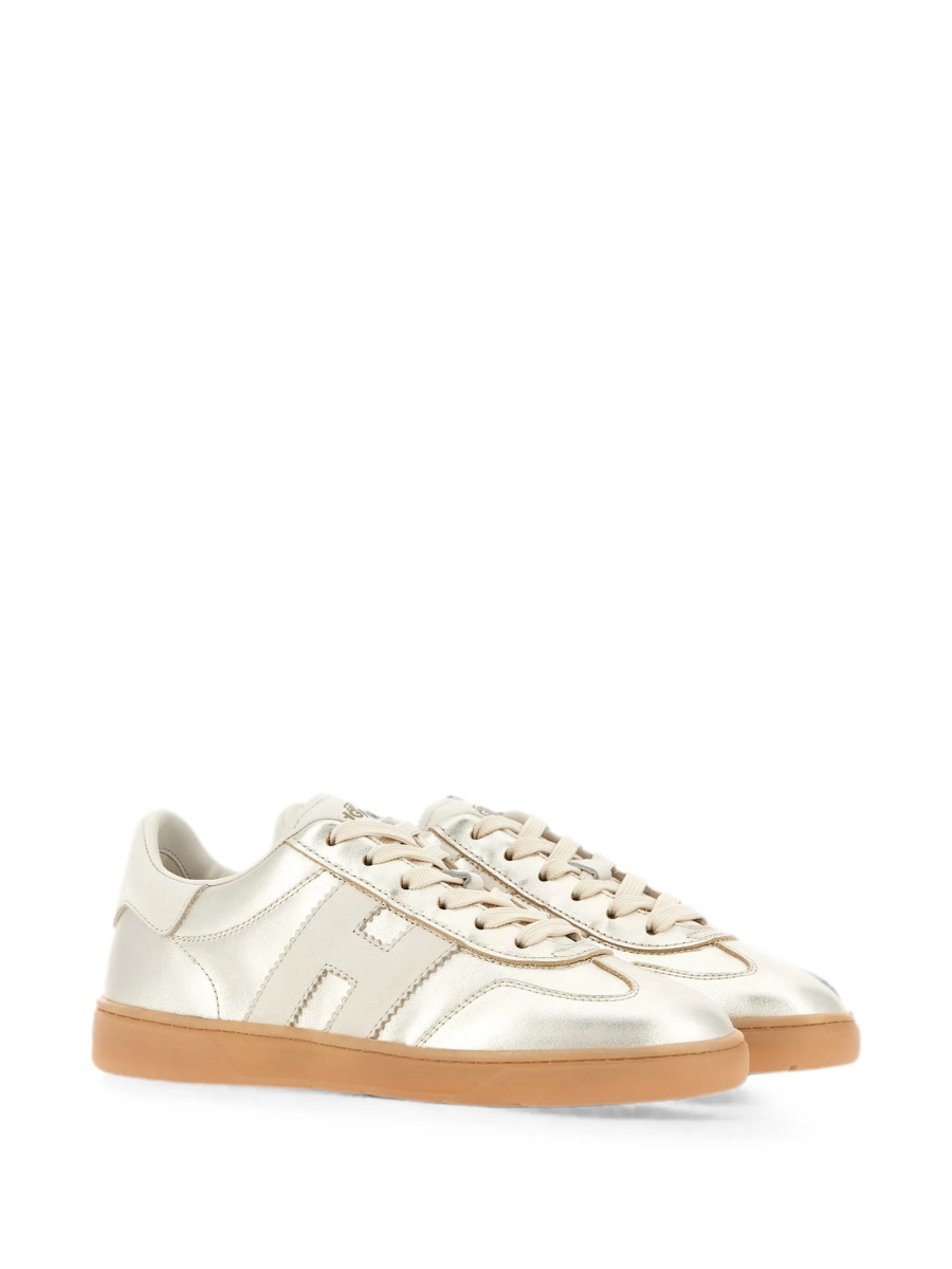 Sneakers Hogan aurii din piele - Img 2