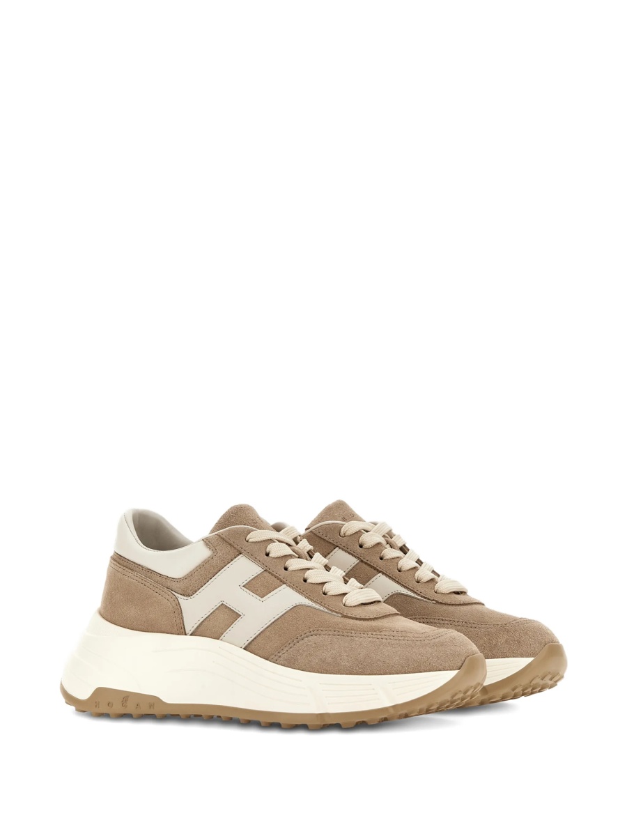 Sneakers Hogan maro din piele intoarsa - Img 2