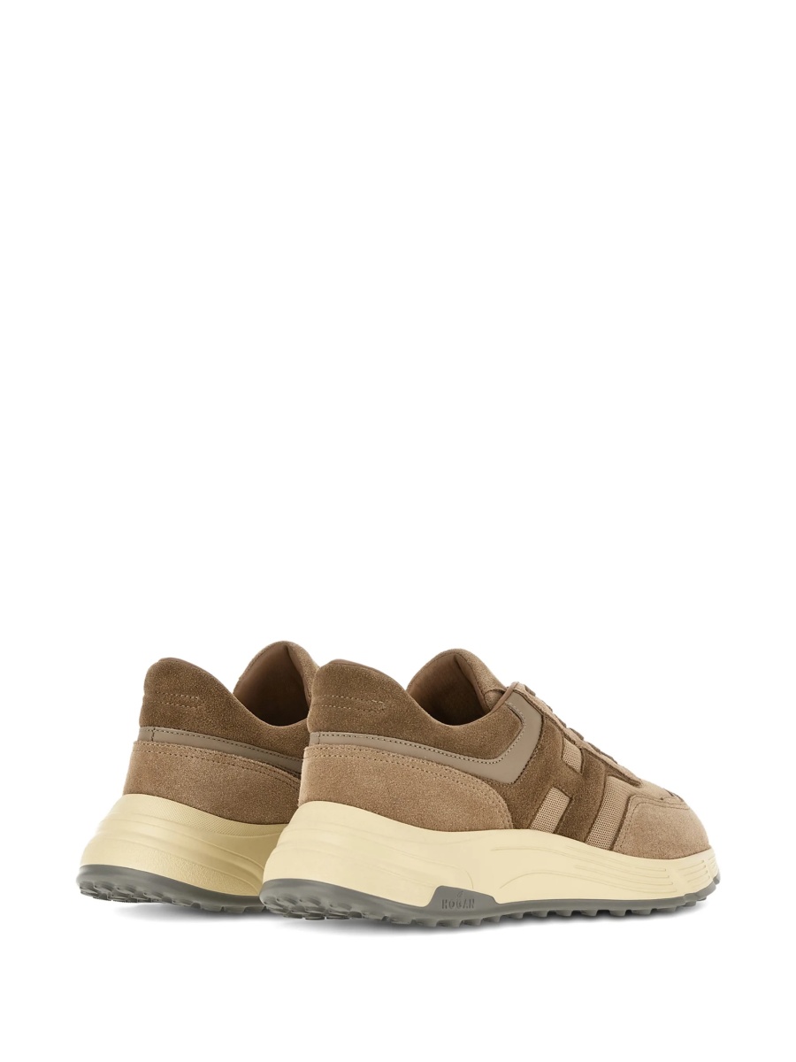 Sneakers Hogan maro din polyester si piele intoarsa - Img 2