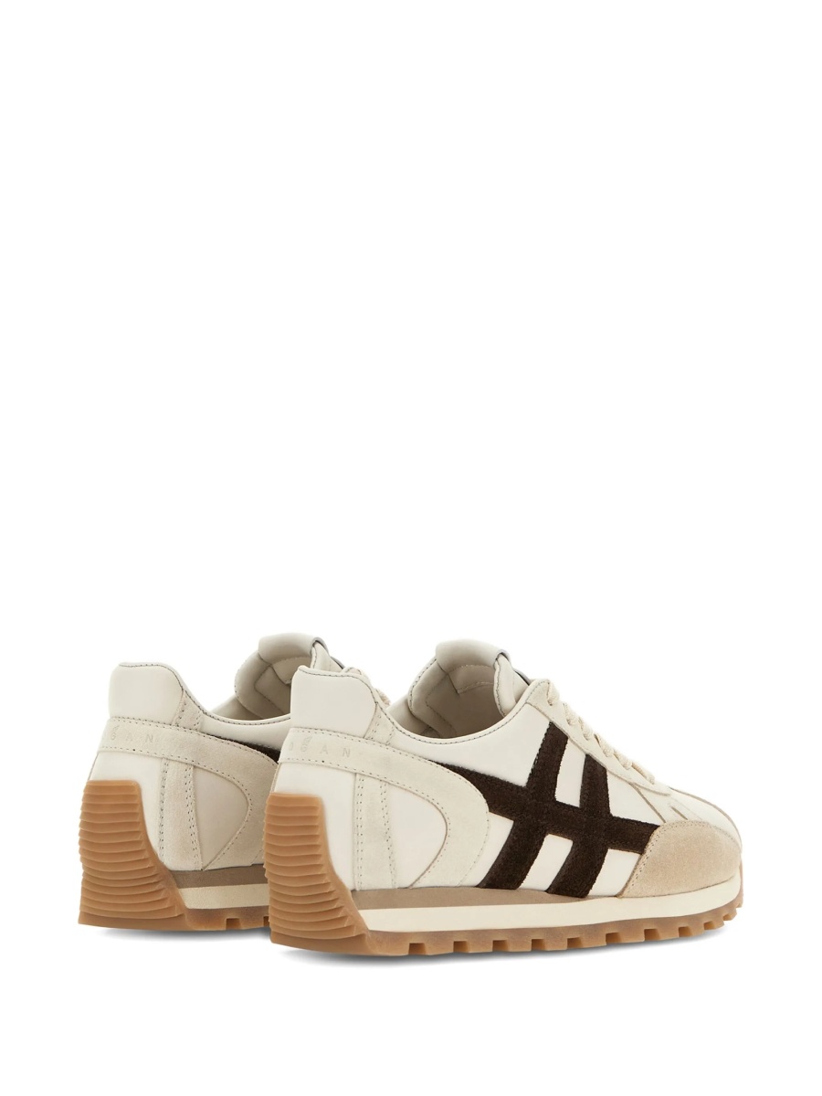 Sneakers Hogan neutri din piele - Img 3