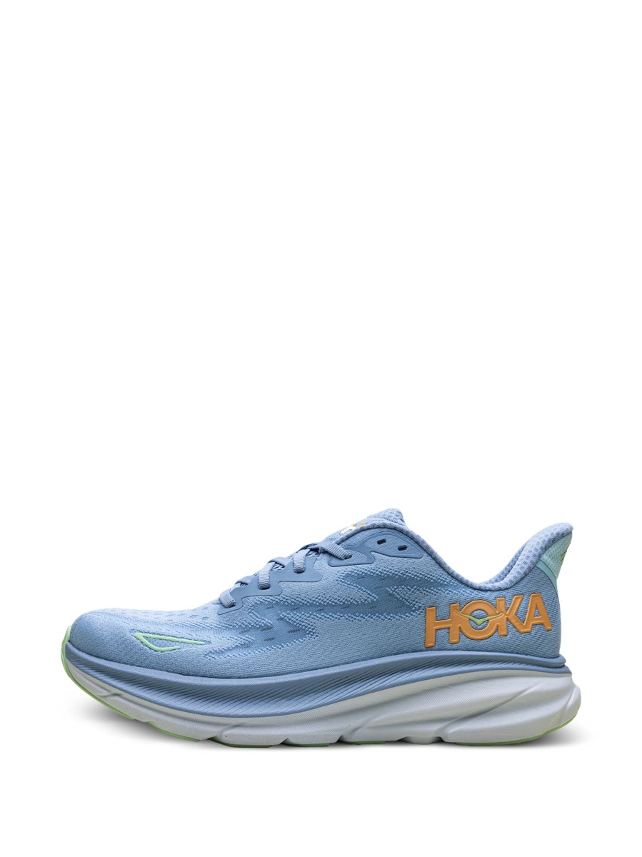 Sneakers Hoka One One albastri din material textil - Img 5