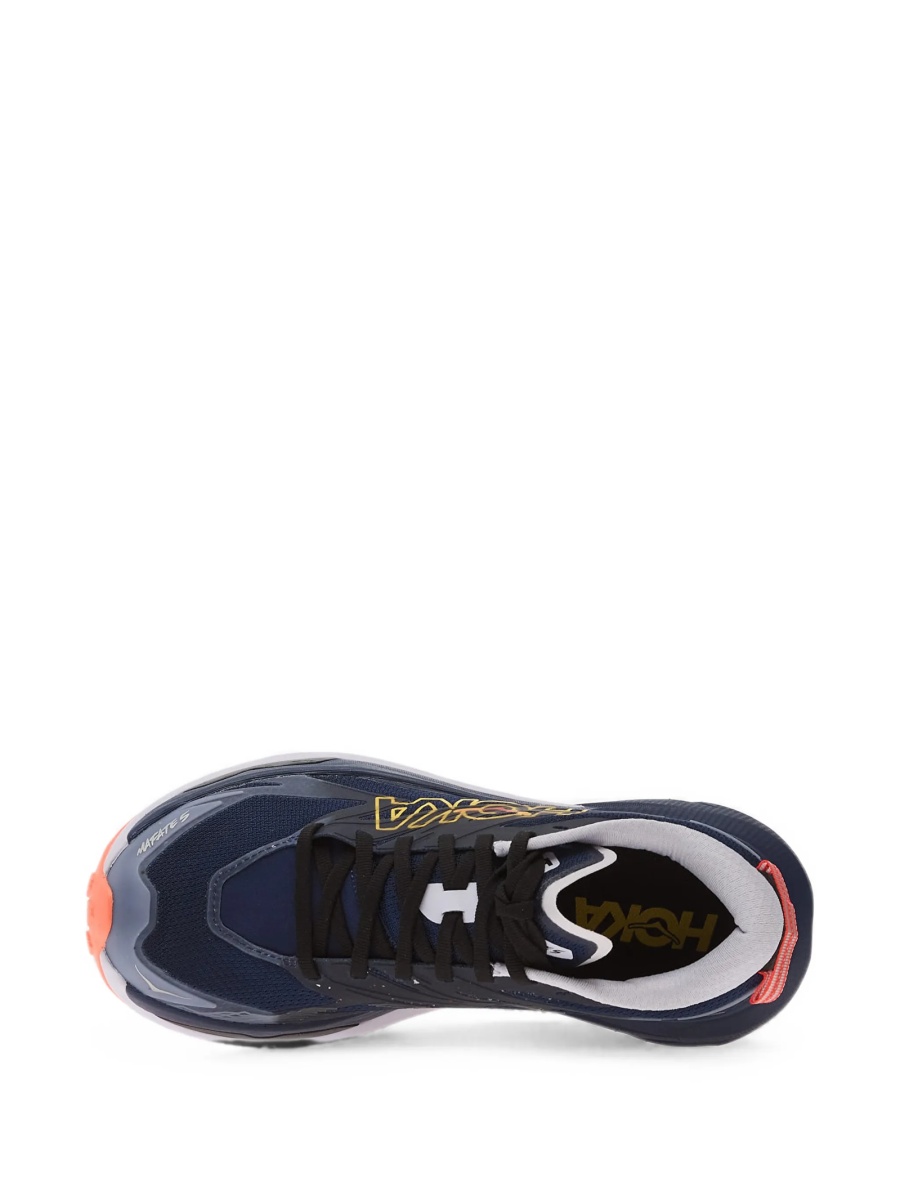 Sneakers Hoka One One albastri din material textil - Img 4