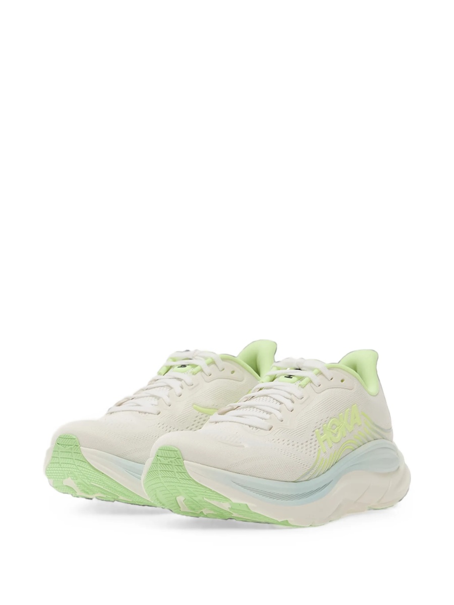 Sneakers Hoka One One albi din plasa - Img 3