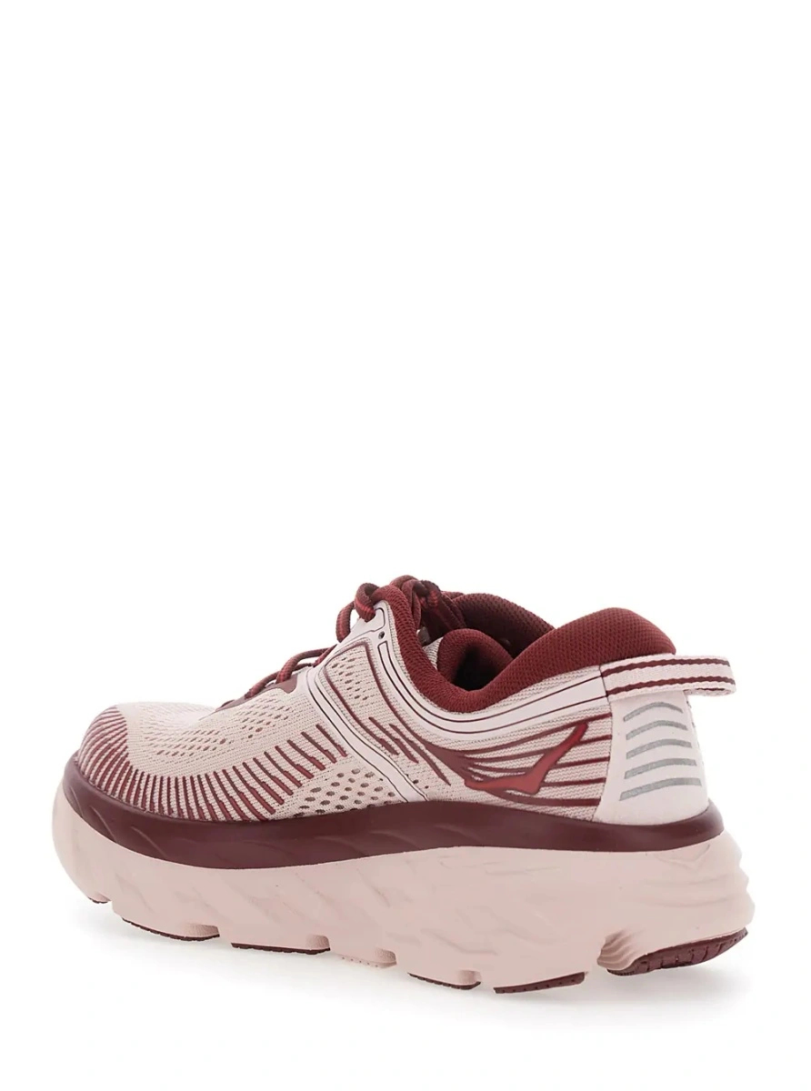 Sneakers Hoka One One 'Bondi' roz din material textil - Img 3