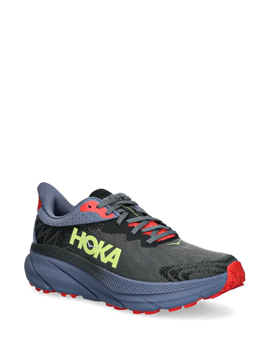 Sneakers Hoka One One gri din material textil si poliuretan - Img 2