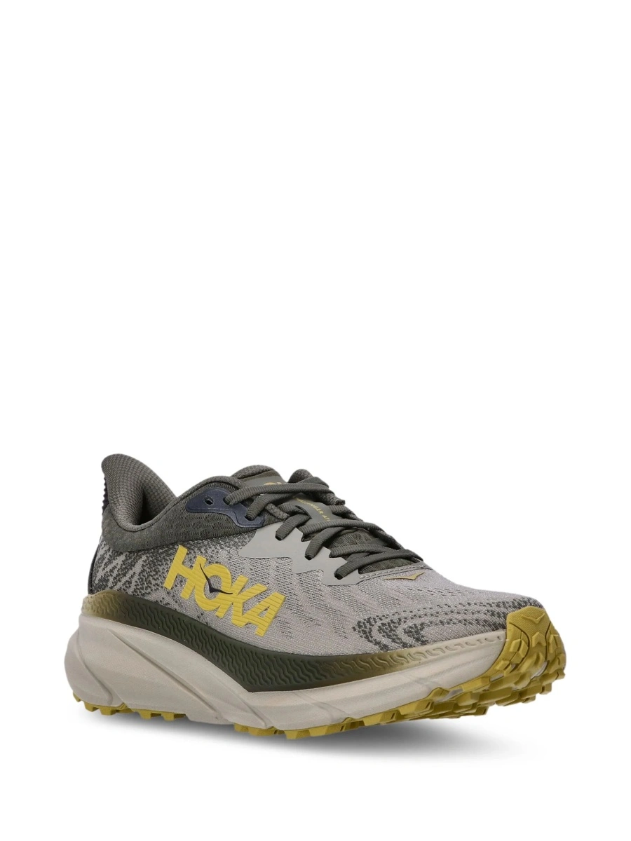 Sneakers Hoka One One gri din material textil si poliuretan - Img 6