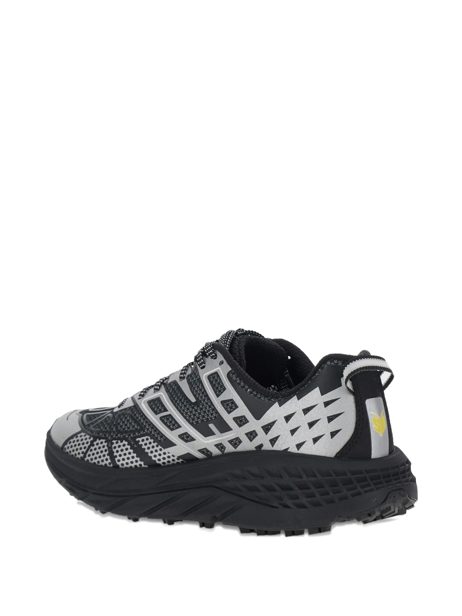 Sneakers Hoka One One negri din material textil - Img 4