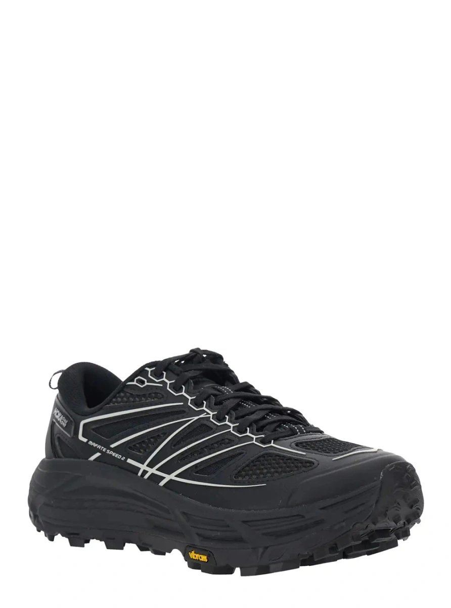 Sneakers Hoka One One negri din textil - Img 2