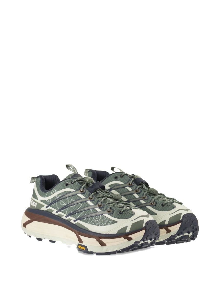 Sneakers Hoka One One verzi din poliuretan si plasa - Img 2