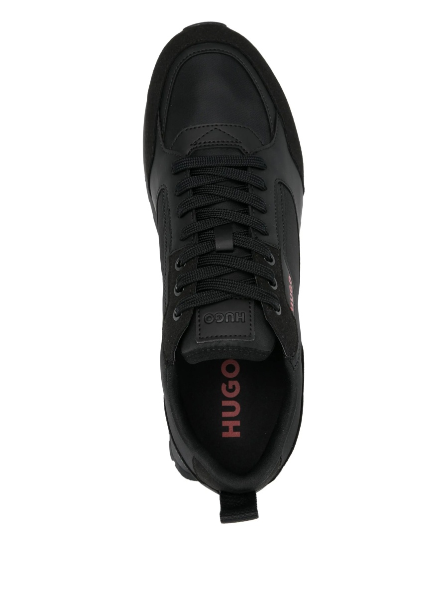 Sneakers Hugo Boss negri din poliuretan si nylon - Img 4