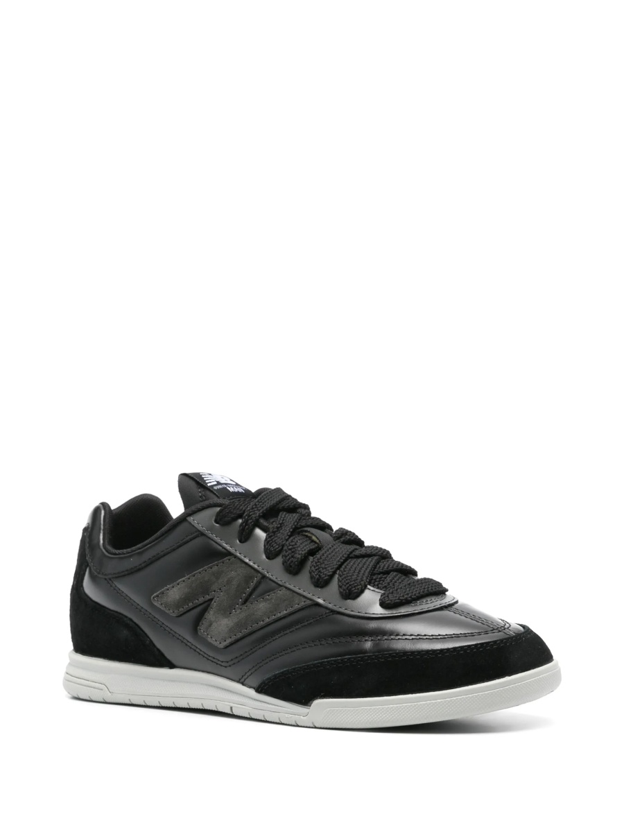 Sneakers JUNYA WATANABE negri din piele intoarsa si material textil - Img 2