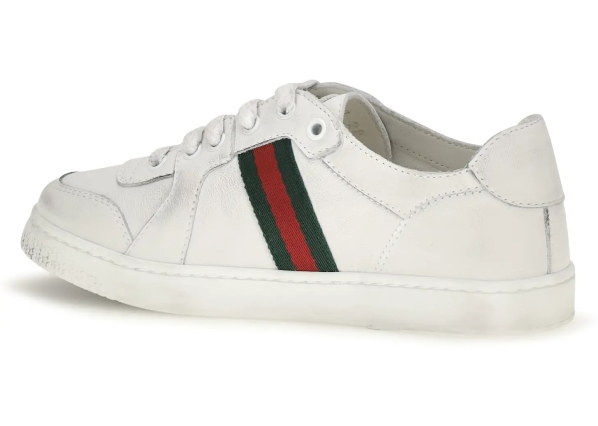 Sneakers Leather Sneakers with Web detail for Boy - Img 3