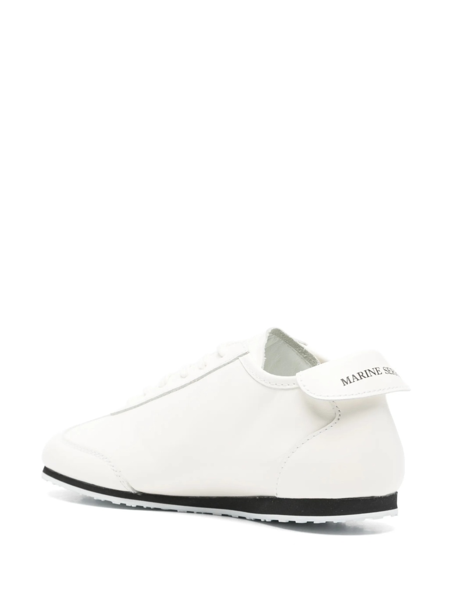 Sneakers MARINE SERRE albi din piele - Img 3