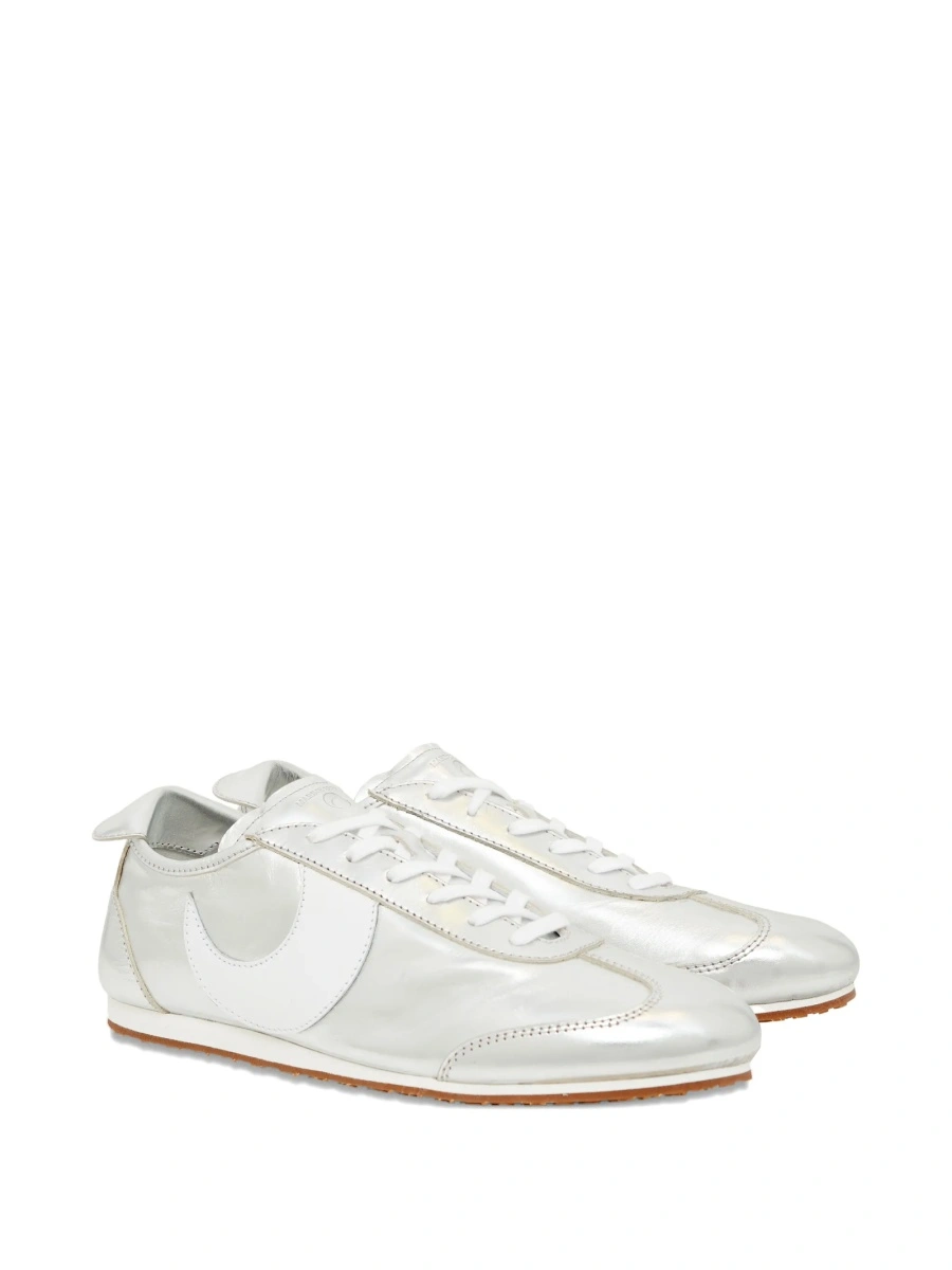 Sneakers MARINE SERRE gri din piele - Img 2