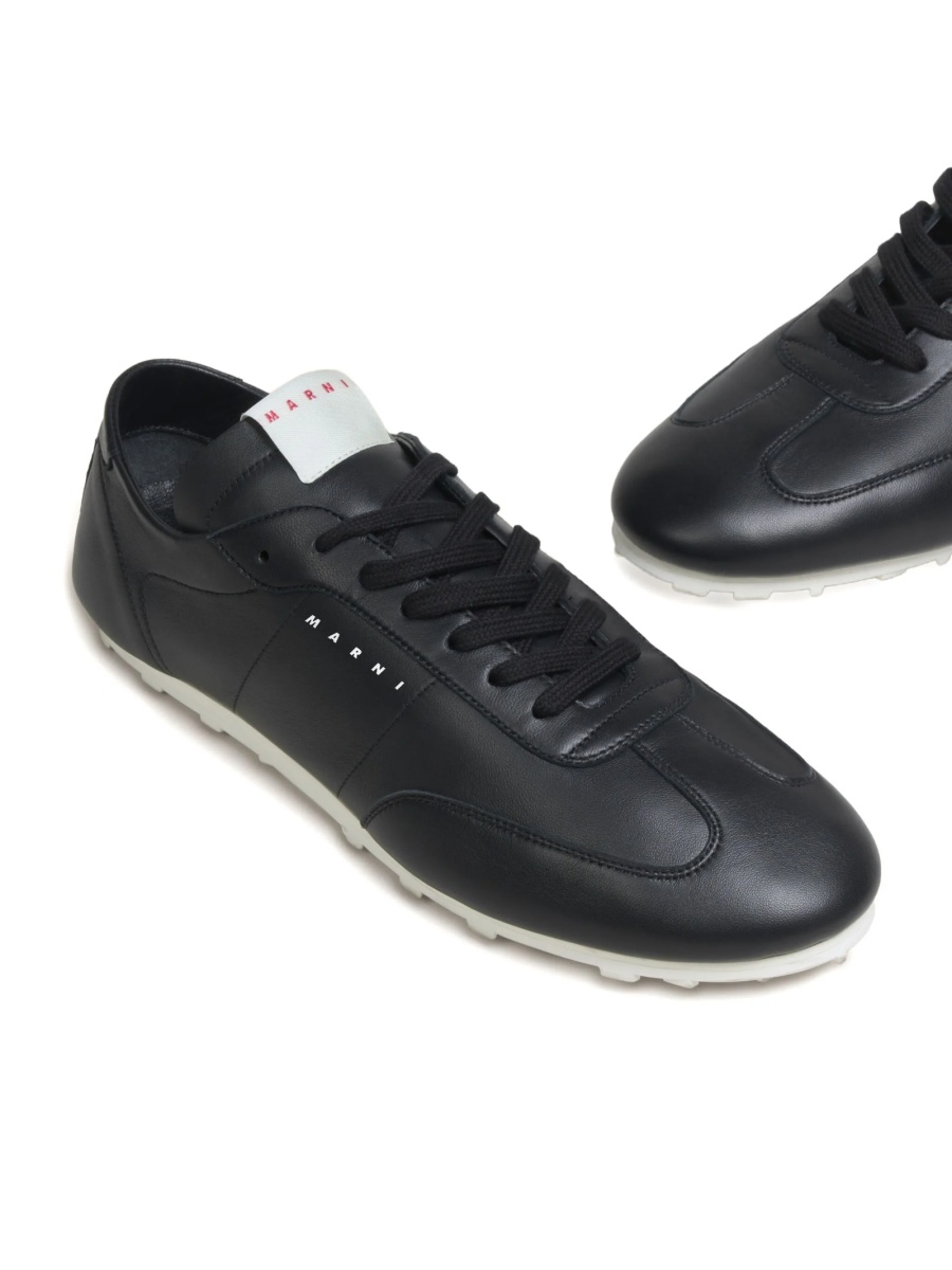 Sneakers Marni negri din piele - Img 4