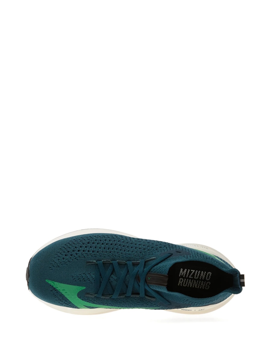 Sneakers Mizuno albastri din material textil - Img 5