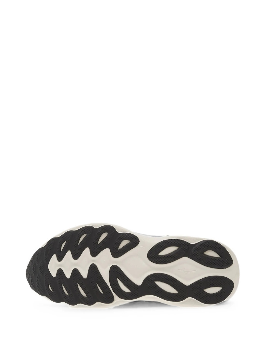 Sneakers Mizuno gri din material textil - Img 5
