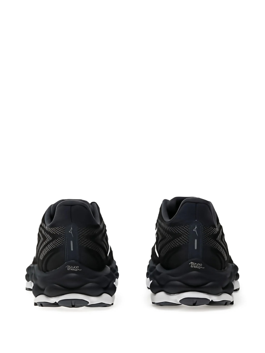 Sneakers Mizuno negri din material textil - Img 3