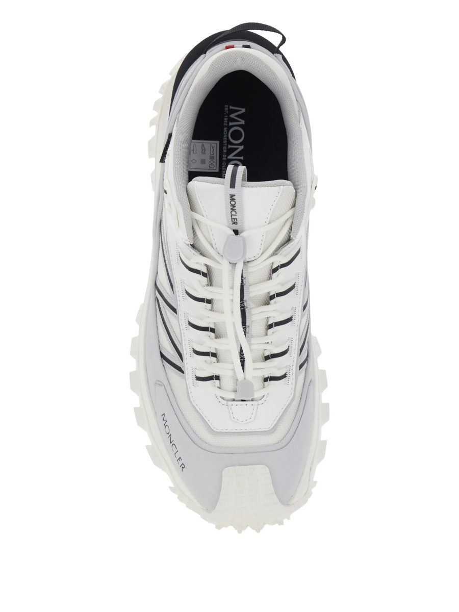 Sneakers Moncler albi din piele - Img 3