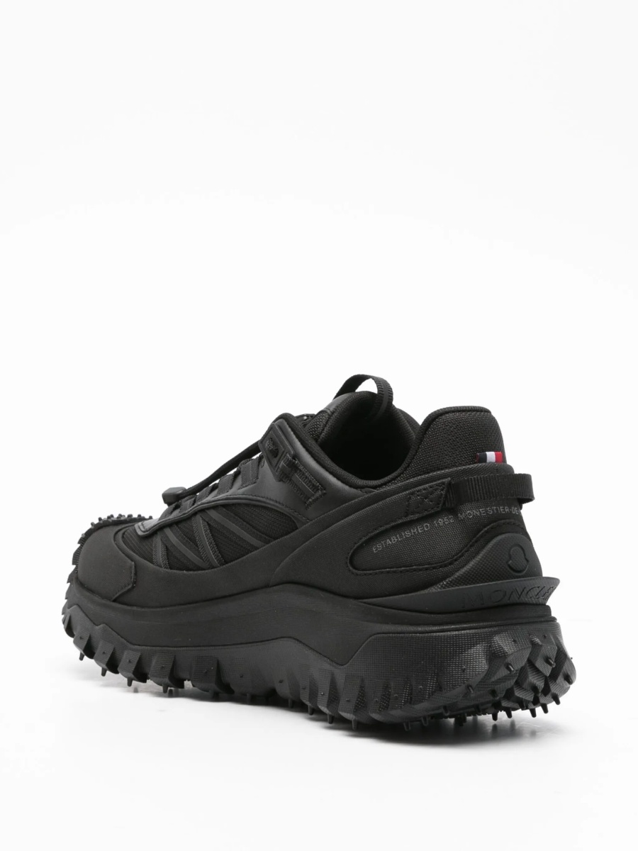 Sneakers Moncler negri din cauciuc si material textil - Img 3
