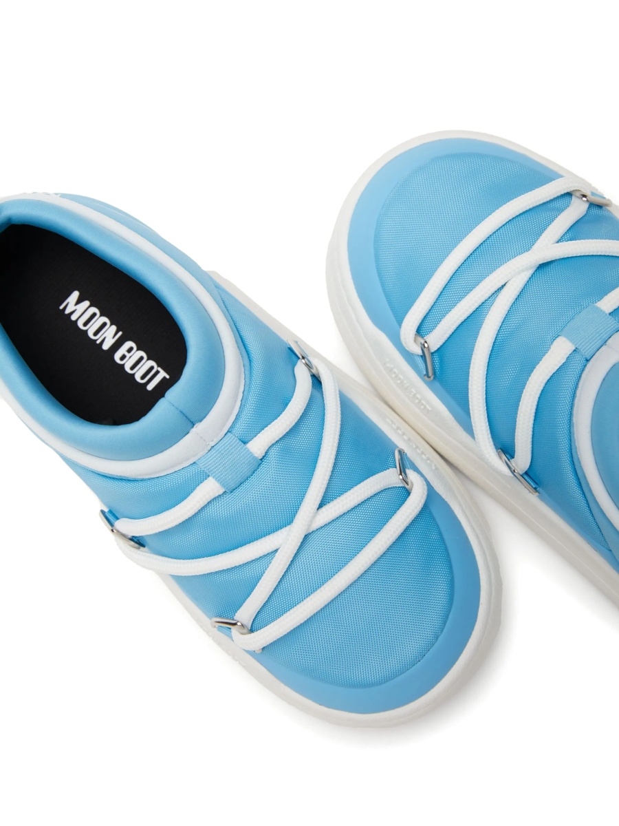 Sneakers Moon Boot albastri din poliamida si poliuretan - Img 4
