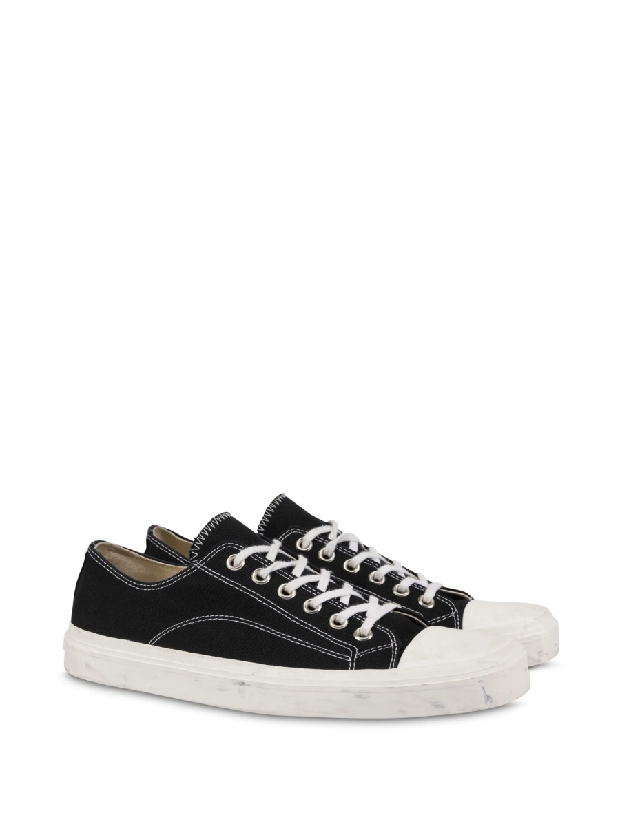 Sneakers Moschino negri din material textil - Img 2