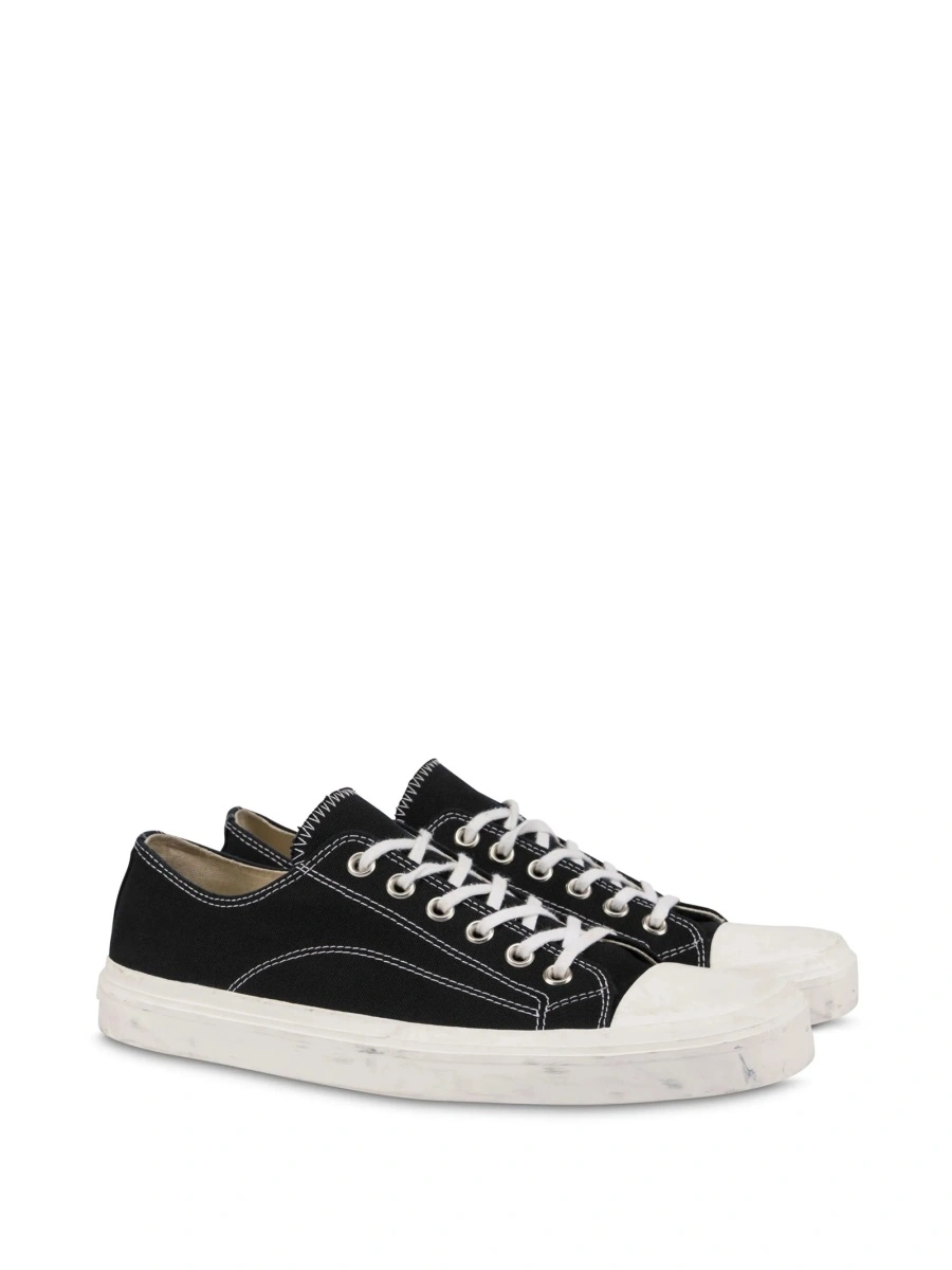 Sneakers Moschino negri din material textil - Img 2