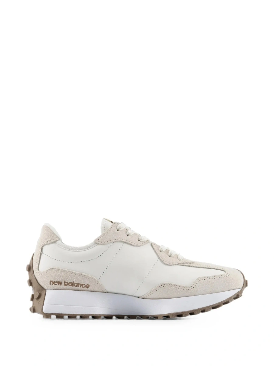 Sneakers New Balance '327' bej din piele si material textil - Img 9