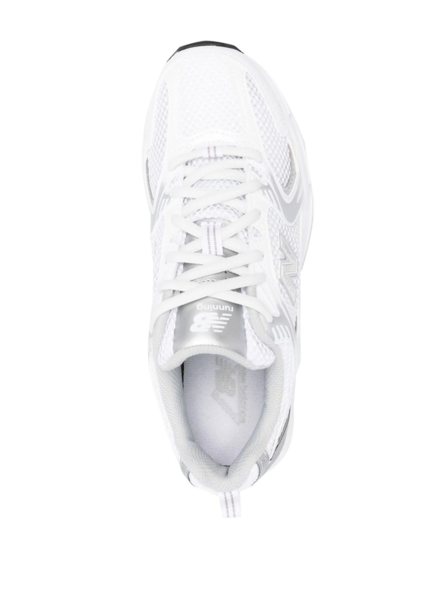 Sneakers New Balance albi din poliamida si material textil - Img 4