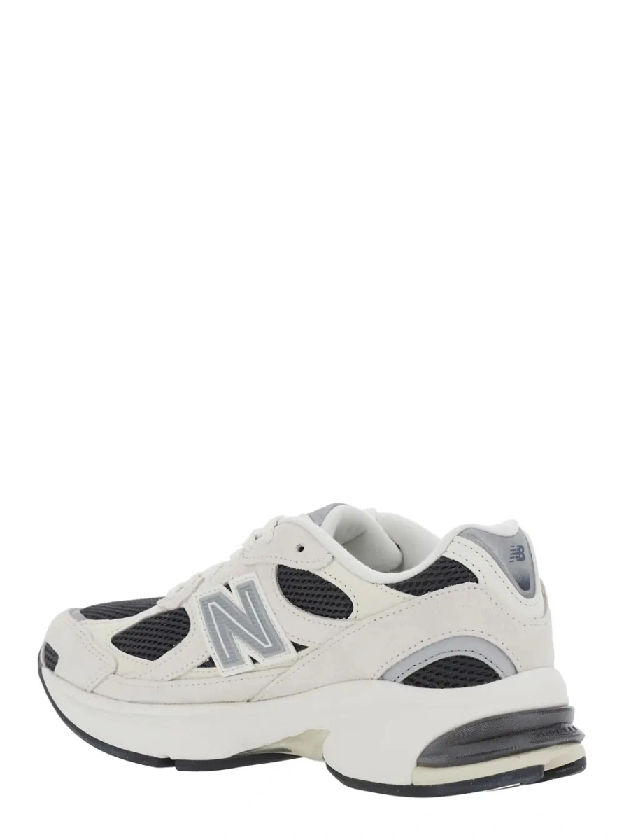 Sneakers New Balance bej din piele si material textil - Img 3