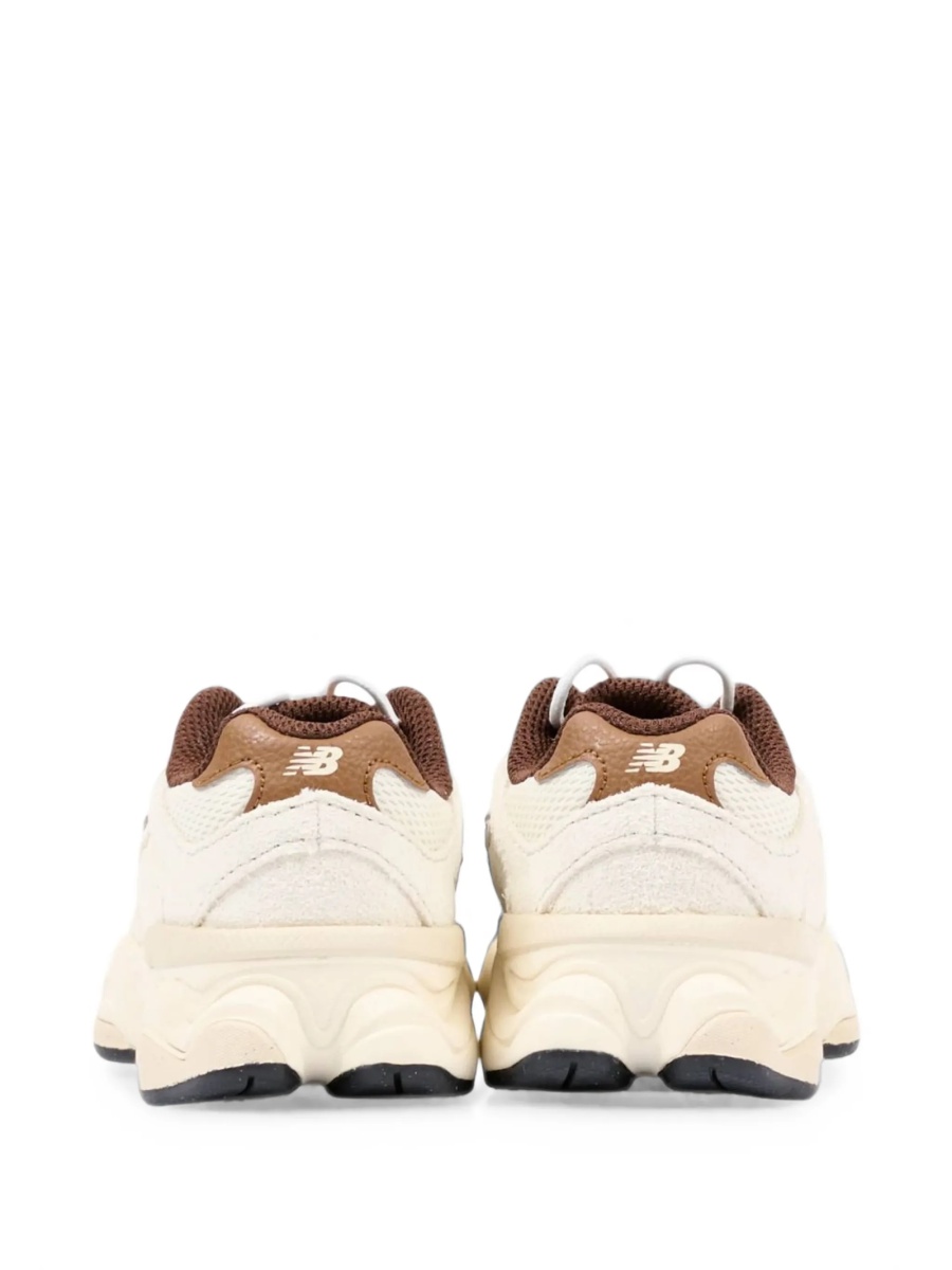 Sneakers New Balance Kids albi din piele intoarsa si plasa - Img 3