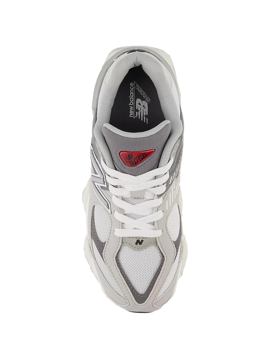Sneakers New Balance Kids gri din plasa si piele intoarsa - Img 4