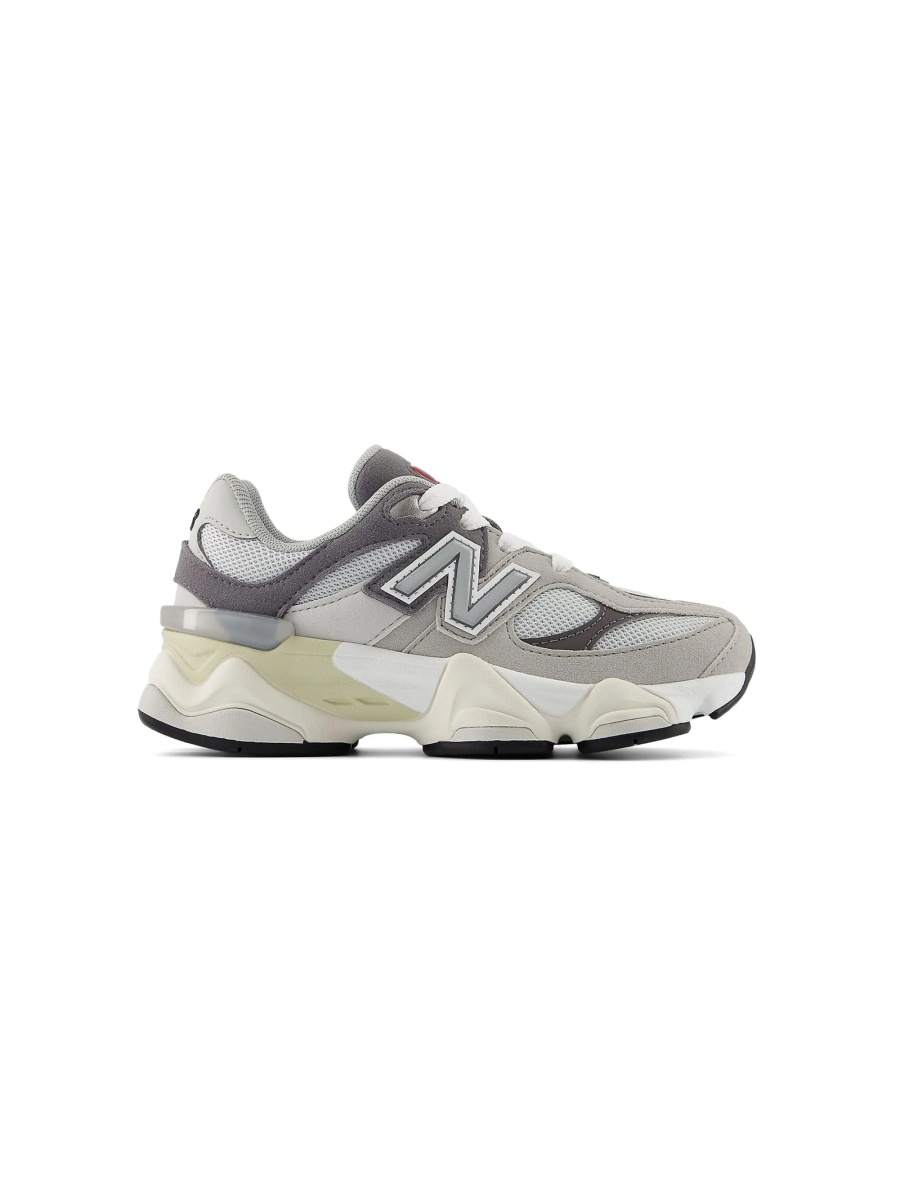 Sneakers New Balance Kids gri din polyester si piele intoarsa - Img 2