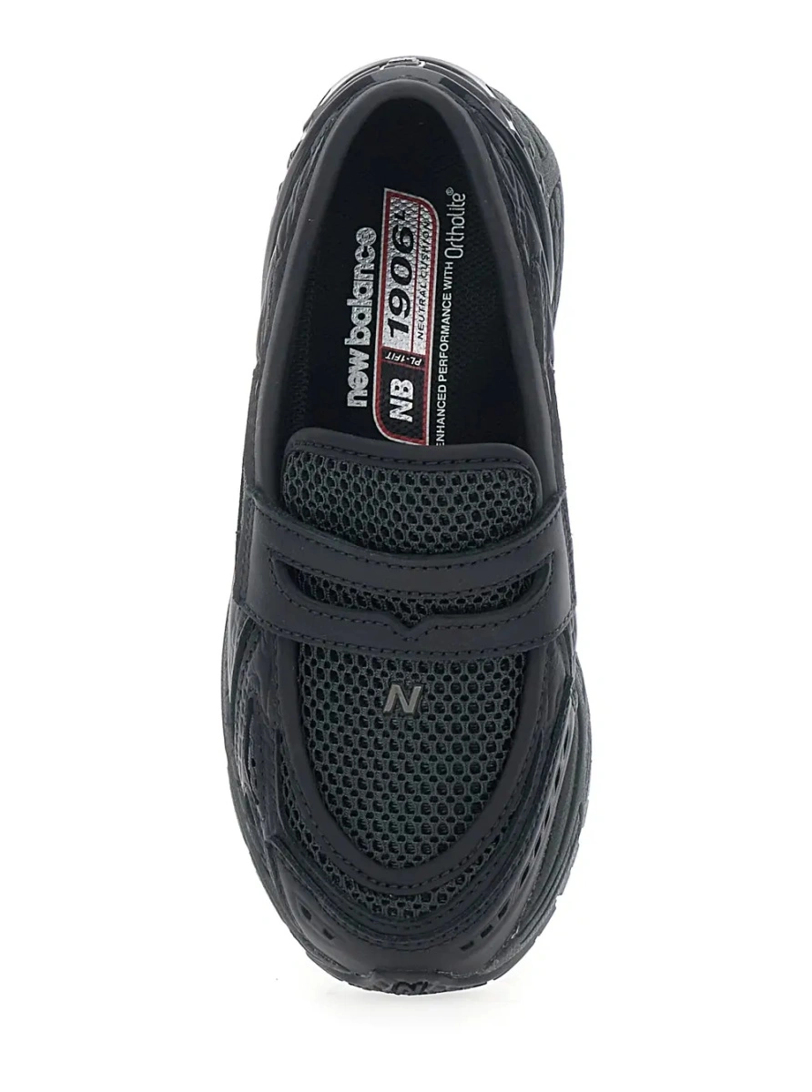 Sneakers New Balance negri din piele - Img 4