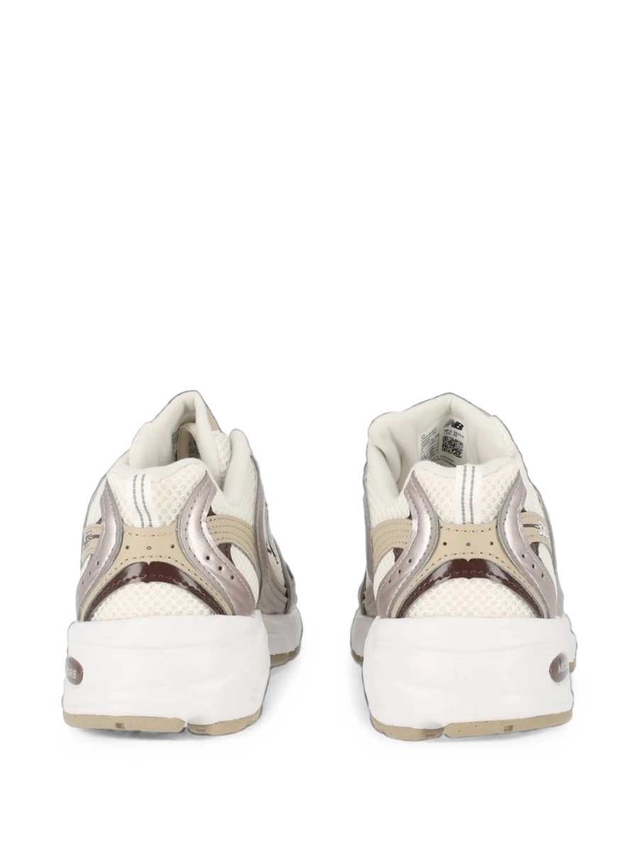 Sneakers New Balance neutri din poliuretan si plasa - Img 4