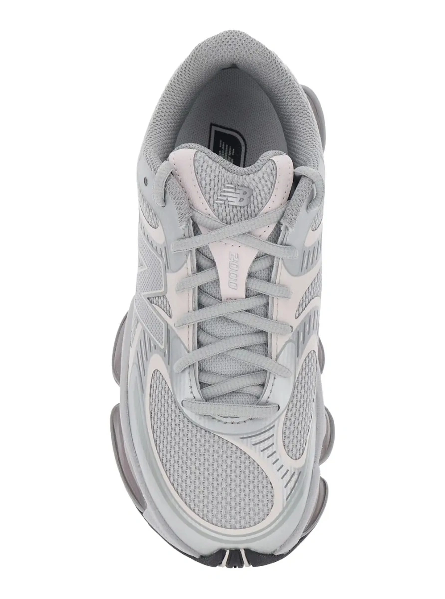Sneakers New Balance roz din piele si material textil - Img 4