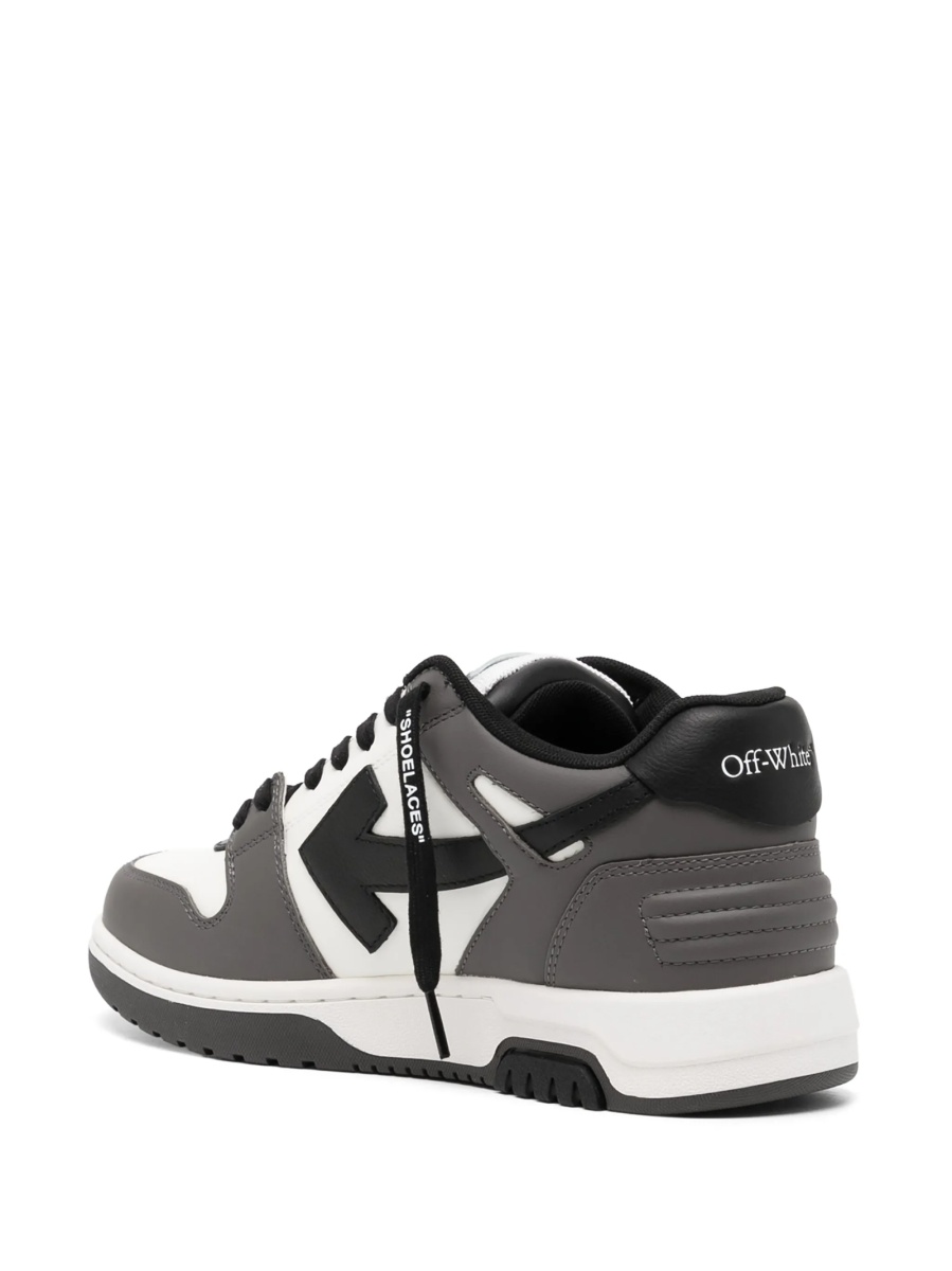 Sneakers Off-White Out of Office gri din piele si poliester reciclat - Img 3