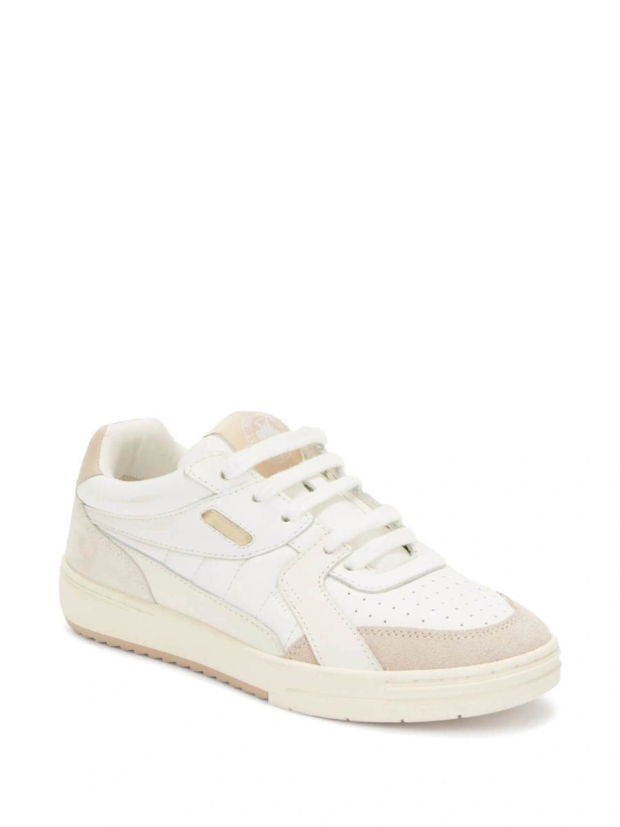 Sneakers Palm Angels University albi din piele - Img 2