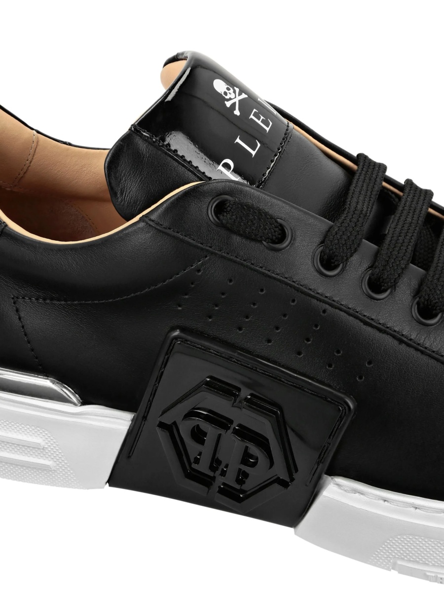 Sneakers Philipp Plein negri din bumbac si polyester - Img 3