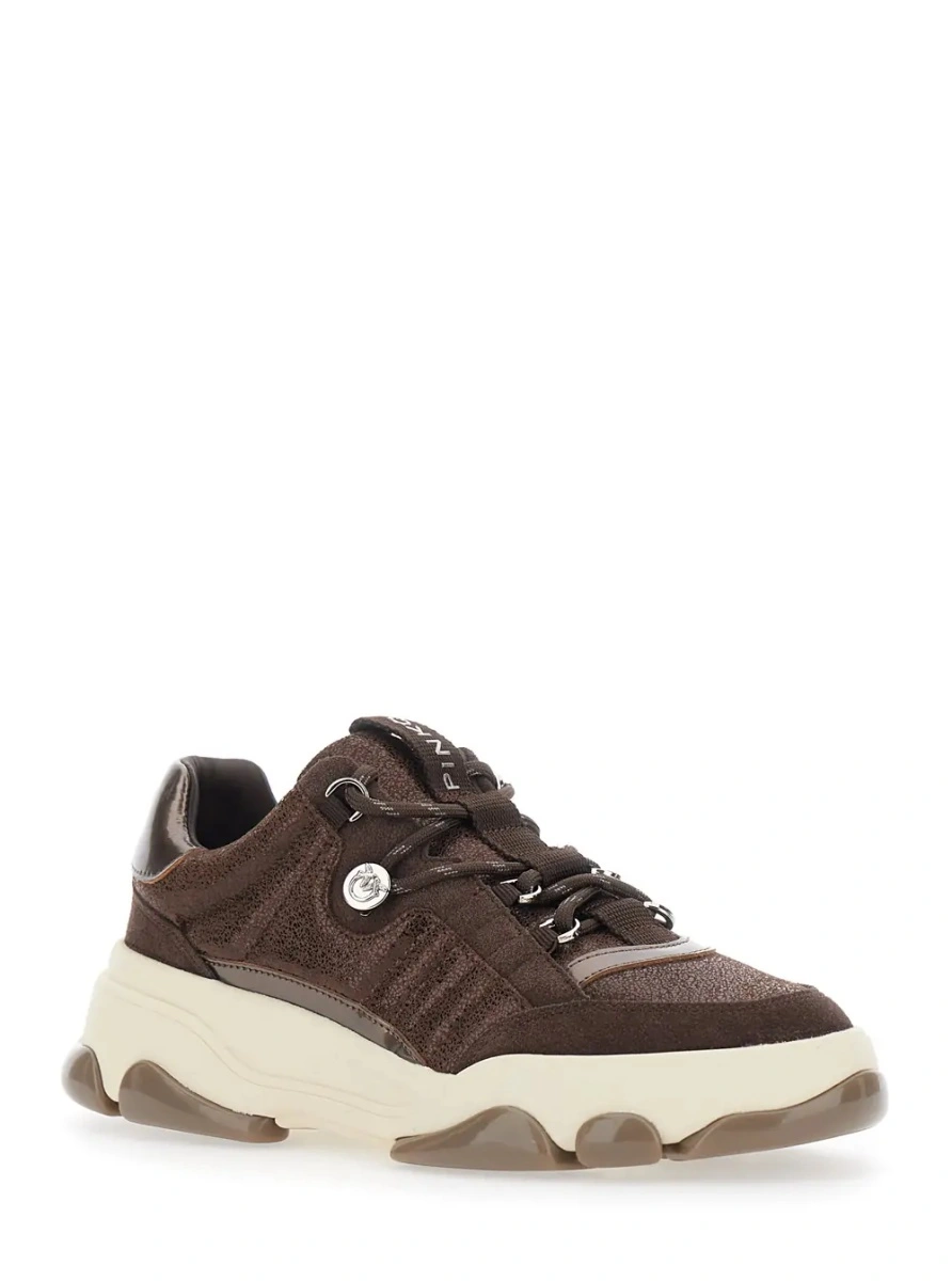 Sneakers Pinko maro din piele - Img 2
